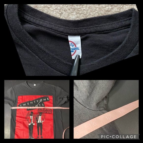 Twenty One Pilots Chest Approx. 17'' Emotional Roadshow 2017 Graphic T-Shirt - Picture 12 of 12